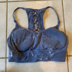 So Blue Marble Sports Bra Size S